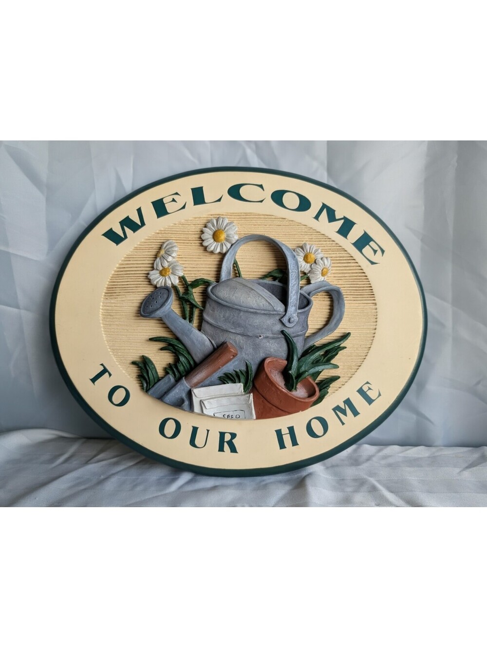Big Sky Carvers Welcome to Our Home Sign Plaque Loyd Meissenburg Gardening 14x11
